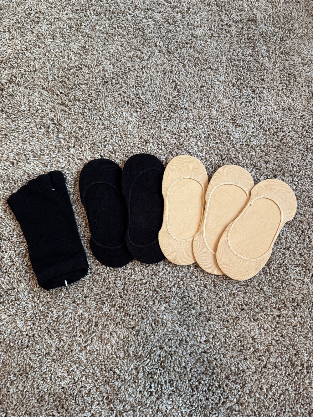 Women’s No-Show Sock Pack - Black & Nude